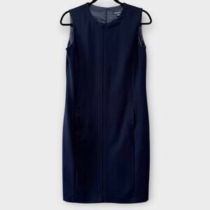 Brooks brothers classic navy blue sleeveless  dress size 6 work wear career